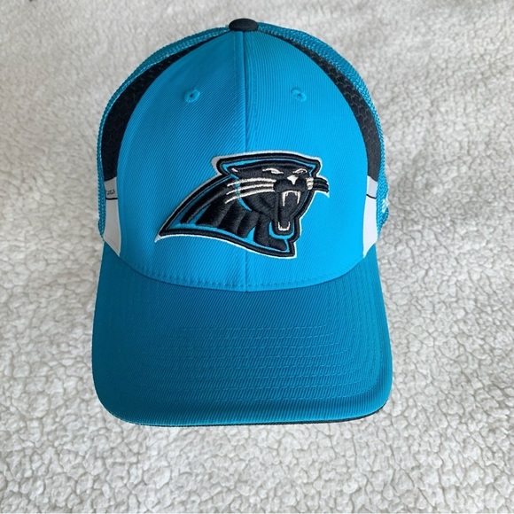 Carolina Panthers NFL Ball Cap Blue Embroidered Logo Adjustable Reebok Hat - Picture 1 of 10